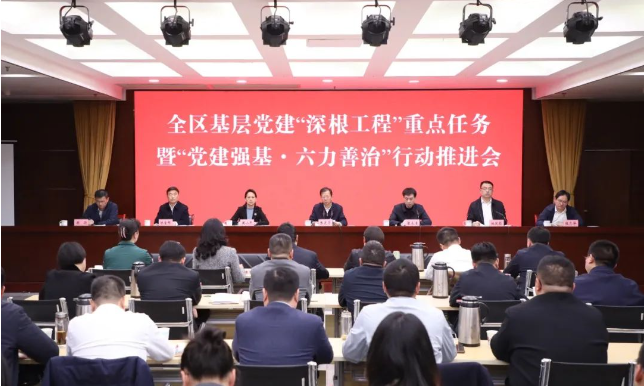 全区基层党建“深根工程”重点任务暨“党建强基·六力善治”行动推进会召开